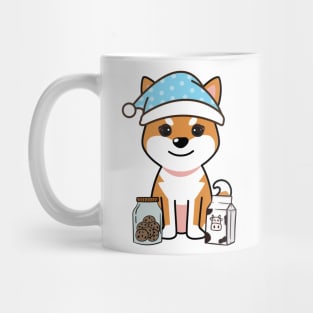 Cute orange dog is having a midnight snack Mug